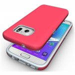 Wholesale Samsung Galaxy S7 Rugged Hybrid Armor Case (Hot Pink)